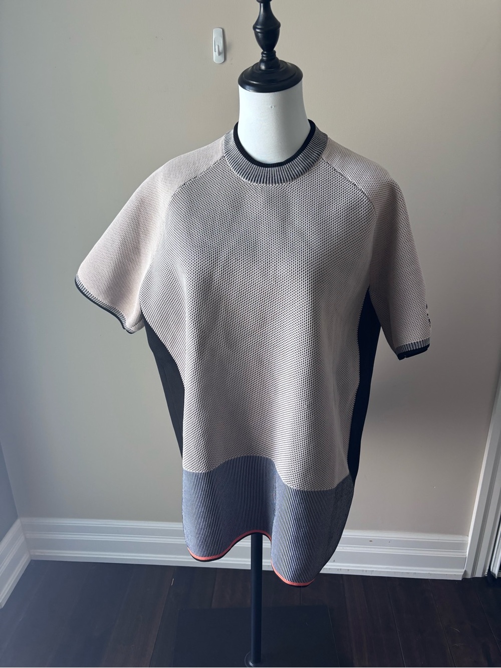 Reebok Cardio Knit Fashion Tee Oversized Sporty Boxy